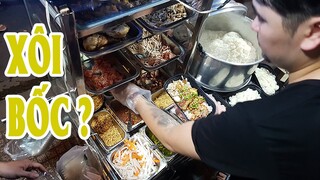 Xe xôi chủ quán bắt mọi người phải ăn bốc mới ngon?