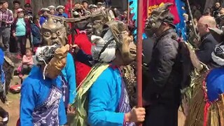 [Xiangxi Nuo Dance-Tiaoxiang] This may be the most primitive, purest and most entertaining large-sca