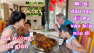 Ăn gà nướng mua trong làng/Ôxã thấy bạn D về ViệtNam háo hức lắm/cuộc sống pháp/món ăn ngon mỗi ngày
