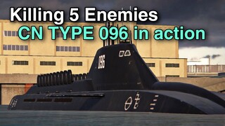 Modern Warships: killing 5 Enemies using CN type 096 submarine.