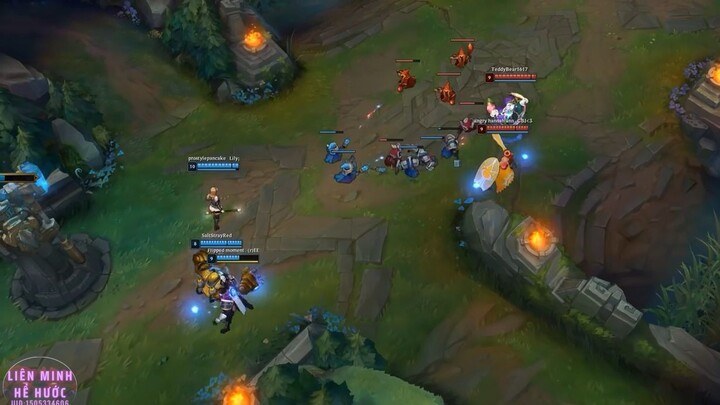 Không nên trêu chọc đội bạn -Những pha xử lí hề hước trong Liên Minh #Gamegiaitri