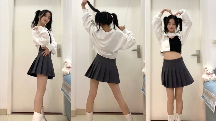 Tóc đuôi ngựa đôi dễ thương! Nhảy để yêu bạn (ฅ´ω`ฅ)