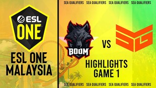 Game 1 Highlights: Boom Rivalry vs Team SMG (BO3) ESL One Malaysia - Closed Qualifiers