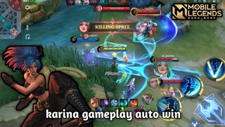 lagi push mmr karina malah di kasih musuh bot sama montoon ~ Mobile Legends