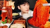 MUKBANG | 집밥! 직접 만든 돼지 김치 찌개 레시피 & 스팸, 버섯구이, 계란찜 먹방 | RECIPE KOREAN HOME FOOD