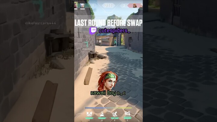 i rizzed her gay best friend… twitch: cutespiders_ #valorant