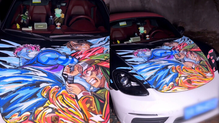 สรุปสั้นๆ: วาดดาบพิฆาตอสูรไว้บนรถ