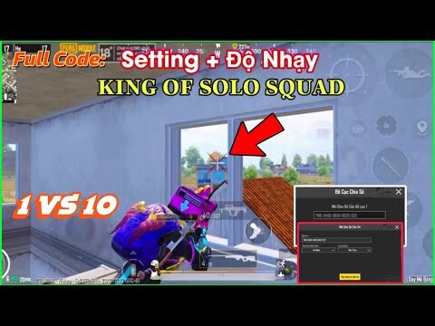 PUBG Mobile | Full Code: Setting / Độ Nhạy Siêu Dính (IOS - Android) Solo Squad 1vs10 | NhâmHNTV