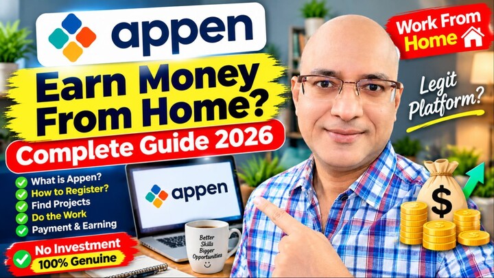 Appen Work From Home Jobs | Beginners Ke Liye Complete Guide | Sanjiv Kumar Jindal | 2026 | Earning