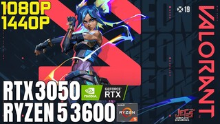 Valorant | Ryzen 5 3600 + RTX 3050 | 1080p, 1440p benchmarks!