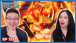 FIRE FIST SABO APPEARS, BURGESS GETS ROASTED! 🔥| One Piece Episode 729 Couples Reaction & Discussion