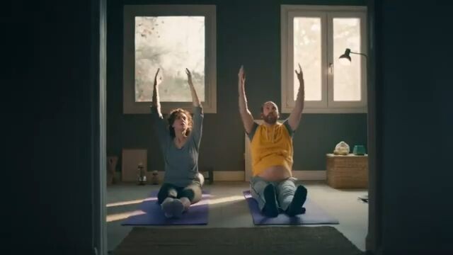 Fiber One funny ad Expecting Tvc baby pregnant body