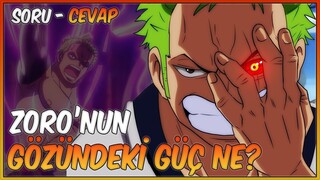 Zoro'nun Gözündeki Güç! One Piece Soru Cevap