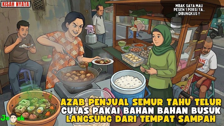 AZAB PENJUAL SEMUR TAHU TELUR CULAS PAKAI BAHAN BUSUK LANGSUNG DARI TEMPAT SAMPAH