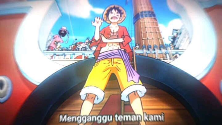 tidak ad yg boleh menyentuh teman Luffy!