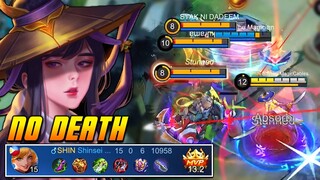 WATCH THIS NO DEATH GAMEPLAY + MANIAC EZ WIN MATCH!! | MLBB