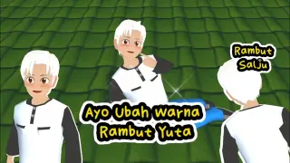 TUTORIAL UBAH WARNA RAMBUT YUTA JADI PUTIH 🤩🧓 - Sakura School Simulator 🤗🌸