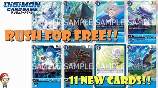 Piranimon Has Rush for FREE! 11 New Digimon Cards Revealed! (Digimon TCG News - BT9: X-Record)