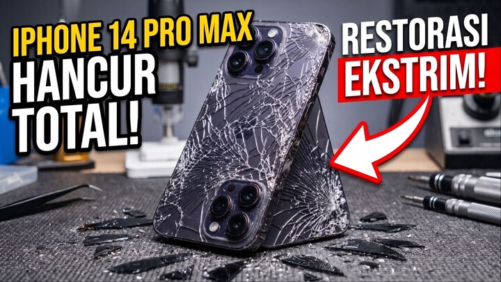Restoring iPhone 14 Pro Max Cracked  Destroyed Phone Restoration
