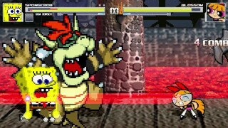 AN Mugen Request #2127: Spongebob & Giga Bowser VS MVC Blossom