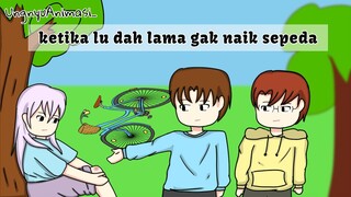 Ketika lu dah lama gak naik sepeda