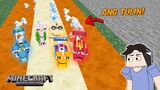 RACE NG MGA TURBO SNAILS | Minecraft PE
