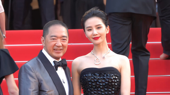 Liu Shishi appeared at the 76th Cannes Film Festival wearing Armani 2012 vintage haute couture!