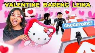 LEIKA VALENTINE CHALLENGE  😍🥰 LEIKA TAMATIN OBBY VALENTINE BARENG TOMPEL [ROBLOX INDONESIA]