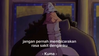 "Jangan pernah membicarakan rasa sakit denganku" - Bartolomeo Kuma