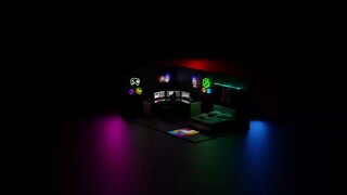 Neon Gaming room