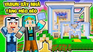 YABUN GIÚP MÈO BÉO XÂY NHÀ MÀU XANH 100TỶ SIÊU VIP TRONG LÀNG HERO TEAM MINECRAFT