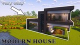 Minecraft How to make a Modern House