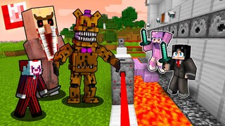 Security House vs MONSTERS.exe Army in Minecraft!