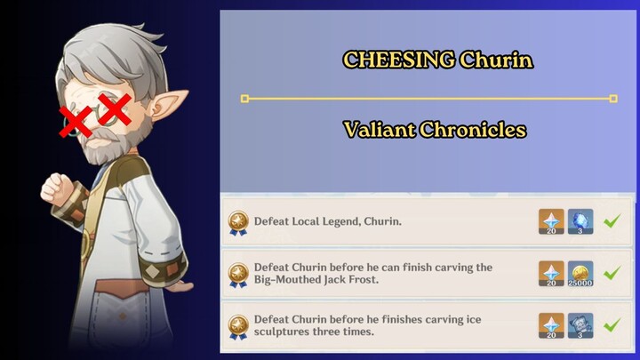Local Legend - Cheesing Churin 丘林 (偷鸡战术) | v7 (Genshin Impact)