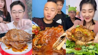 Chinese Food Mukbang Eating Show | Spiced sheep's head #381 (1098-1100)