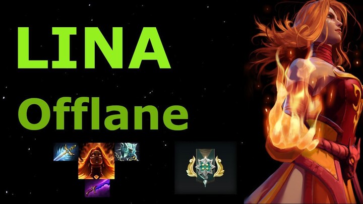 DotA2 Lina Offlane (full gameplay)