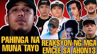 LHIPKRAM TITIGIL NA SA RAP BATTLE PAGTAPOS NG LABAN SA AHON13/REAKSYON NG MGA EMCEE SA AHON13 LINEUP