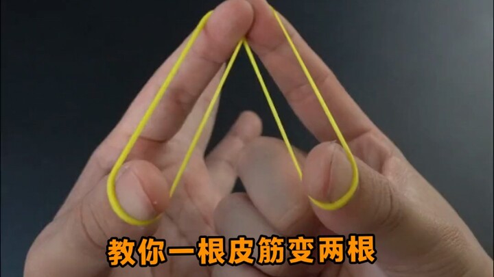 Hướng dẫn bạn cách biến một sợi dây thun thành hai sợi!