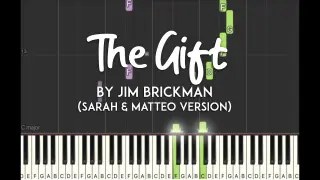 The Gift by Jim Brickman (Sarah & Matteo G. version) synthesia piano tutorial + sheet music