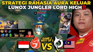 LUNOX JUNGLER ‼️ DLUAR NALAR MANUSIA TAPI BISA SAKIT BGT COK - MPLI AURA VS TODAK GAME 2