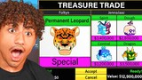 Trading PERMANENT LEOPARD FRUIT For 24 HOURS.. (Blox Fruits)