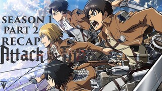 Attack On Titan | Season 1 Part 2 | Recap