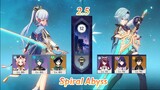 Ayaka Freeze & C0 Eula | Spiral Abyss 2.5 | Full Stars - Genshin Impact
