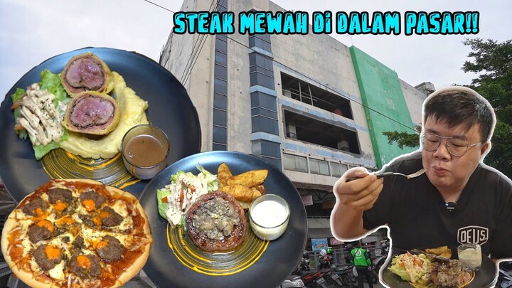 SERIUS INI!!?? DI DALAM PASAR TRADISIONAL, ADA YG JUAL STEAK KUALITAS RESTORAN!!