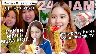 EDAN! 24 JAM MAKAN NGIKUTIN SISCA KOHL!! AUTO TEKOR