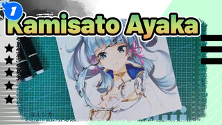 Vẽ Kamisato Ayaka | Genshin Impact Tranh Tự Vẽ_1
