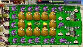 Part 27 | Survive with only TREEPEATER in Survival Day | Plants vs Zombies