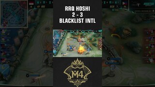 RRQ HOSHI 2-3 BLACKLIST INTL M4 WORLD CHAMPIONSHIP #shorts #mobilelegends #m4worldchampionship