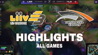 Highlight LSB vs HLE All Game LCK Mùa Xuân 2021 LCK Spring 2021  Liiv Sandbox vs Hanwha Life Esports