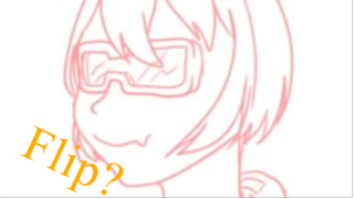 When you forgot to flip your canvas...